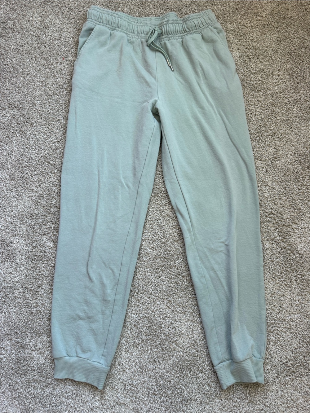 women’s Auden Light Green Sweatpants with Drawstring Waist - M